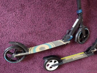 koloběžka scooter velká kola 200mm hliníková skládací 2ks - 10