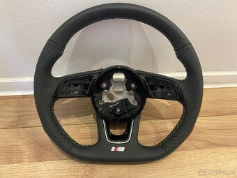 VOLANT KOZENY ZKOSENY PERFOROVANY kožený A4 S4 B9 A5 B9 Q5 - 10
