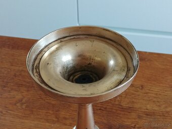 STAROŽITNÝ BRONZOVÝ EMPÍROVÝ SVÍCEN BIEDERMEIER KOLEM 1820 - 10