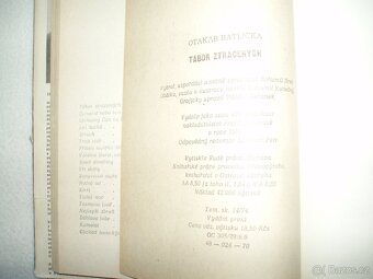 stará kniha Tábor ztracených O. Batlička-1.vydání 1970 - 10