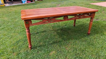 Stolek z teakového dřeva 120x55cm, výška-50cm - 10