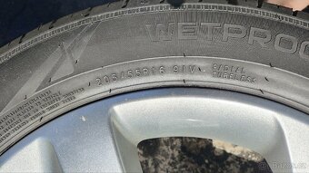 Alu kola originál Škoda R16 5x112 Letní pneu 205x55/R16 - 10