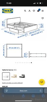 Postel MALM s roštem - 10