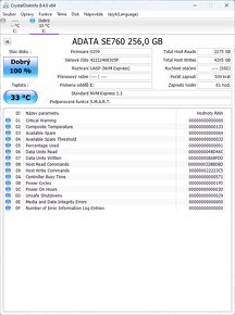 Externí disk, ADATA SE760 256GB, černý - 10