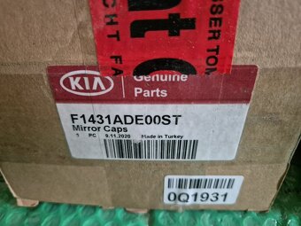 kryty vnějších zrcátek chromové Kia Sportage (QLE) od 2016 F - 10