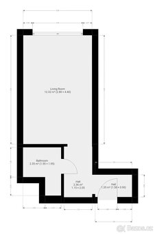 Pronájem bytu 1+kk, Amforová, Stodůlky, 14000 Kč/měs, 22 m2 - 10