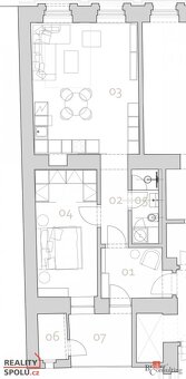 Prodej, byty/2+kk, 73.4 m2, Pobřežní 285/22, Karlín, 18600 P - 10