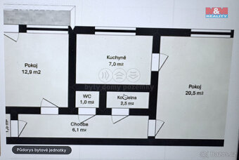 Prodej bytu 2+1, 57 m², Pardubice, ul. nábřeží Závodu míru - 10