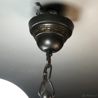 Starožitný krásný lustr (asi secesní) - 10