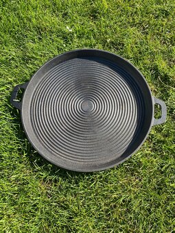 gril zahradní gril příslušenství litinová pánev do grilu - 10