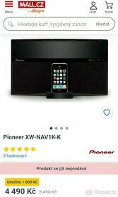Pioneer XW-NAV1K
Rádio CD mp3 USB Bluetooth přehravač - 10