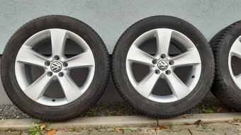 Alu kola 5x112 r17 zimní pneu vw passat b7 alltrack - 10