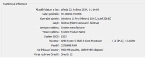 Herní počítač s Ryzen 5 3600, Nvidia RTX 3060 Ti, 32 GB RAM - 10