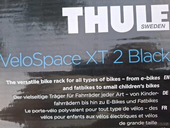 Nosič kol THULE 938 VeloSpace XT pro 2 kola, černý - 10