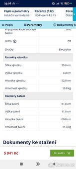 Indukční varná deska Electrolux LIR60430 černá - 10