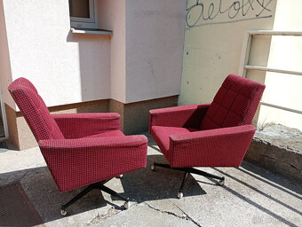 Křeslo RETRO otočné,pár - 10