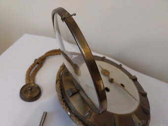 Mosazné nástěnné hodiny Diehl, 60tá léta - 10