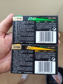 Prodám 2 kusy audio kazet TDK D90 + 1 ks Sony EF 90 - 10