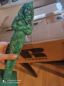 Sošky Horus,ESET, bastet ,sarkofág Egypt tyrkys - 10