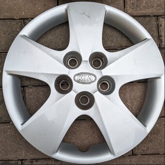 Originál disky Kia + jeté letní pneu + originál poklice KIA - 10