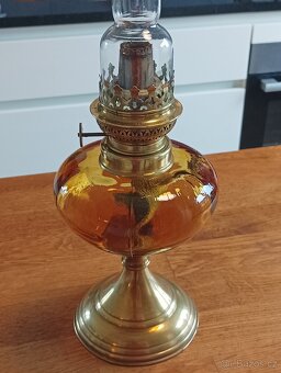 STAROŽITNÁ ART DECO PETROLEJKA A&P GAUDARD, 20.–30. LÉTA - 10