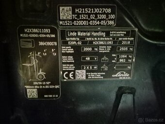 vysokozdvižný vozík Linde E20PL-02 - 10
