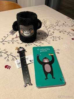 Gorila kelímek na tužky, pravítko, pastelky - 10