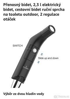 Přenosný bidet se zásobníkem vody 2,3 l - 10
