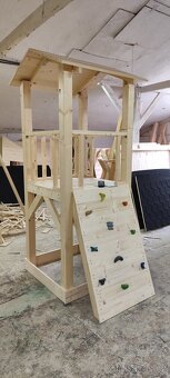 Dětské hřiště věž se skluzavkou a houpačkami s dovozem - 10