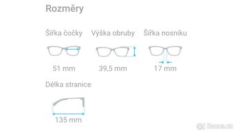 Predám nové dioptrické brýle - rám VOGUE model 2962 - 10