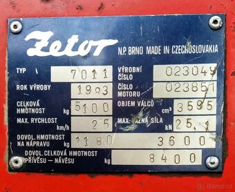 Traktor Zetor 7011 - 10