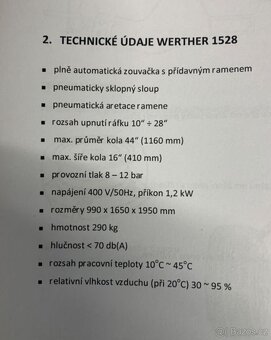 Zouvačka pneu - WERTHER - made in ITALY - 10