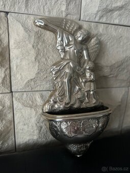 MOSAZNÁ KROPENKA S ANDĚLEM HISTORICKÝ KUS - 10