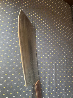 RETRO řeznický sekáč na půlení dobytka VELKÝ 72cm - 10