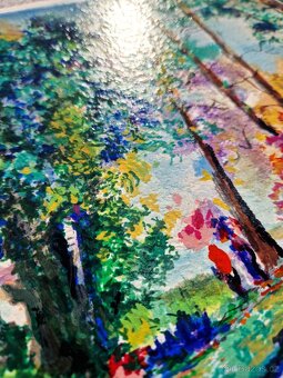 DIMITRI POLAK (podpísaný) impresionistická krajina, serigraf - 10