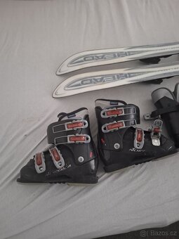 Dětské lyže 90 + vázání + boty 240 a 234 - 10