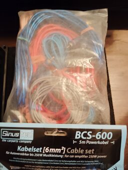 Subwoofer JVC, zesilovač SONY, kabeláž - 10