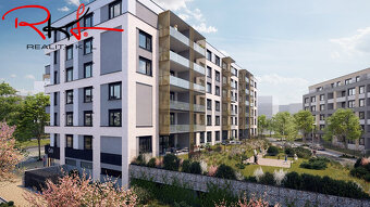 Prodej, novostavba bytu 1+kk se zahrádkou, Barrandov , Praha - 10