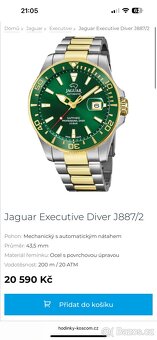 ✅ Luxusní pánské hodinky Jaguar hybrid J863/B – stav 9/10 - 10