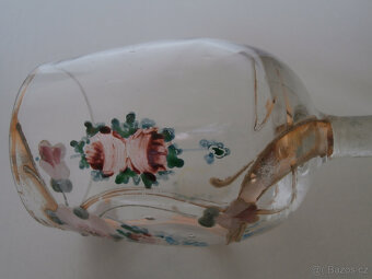 Historická sklenička, ručně malovaná, 19. - poč. 20. století - 10