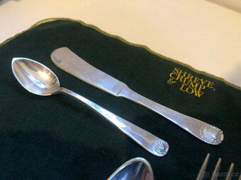 Stříbrné příbory 925, USA, krabička na příbory, Anglie, ne 8 - 10