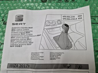 sportovní rukojeť řadící páky Seat Ibiza od 2017 s 5 rychlos - 10