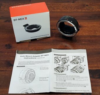 Redukce / adaptér EF-NEX / Canon EF(EF-S) - Sony E-mount - 10