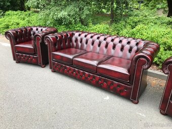 Chesterfield Anglický Originál Nová souprava - 10