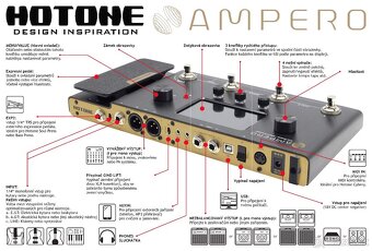HOTONE AMPERO, vynikající stav, origo krabička, CZ návod - 10