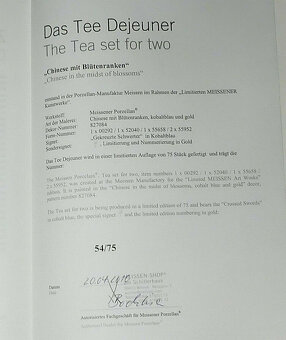 Meissen Tea Dejeuner Chinese with Floral Tendrils Limited Sp - 10