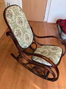 Houpací křeslo – vintage styl - 10