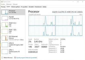 HP EliteDesk 800 G1, i5-4590, 16GB, SSD ,HDD, Nvidia, W10#15 - 10