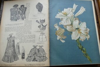 Nové Pařížské módy, svázaný ročník 1898, starý módní časopis - 10