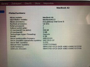 MacBook Air 13" 2015, 4GB RAM, 128GB - 10